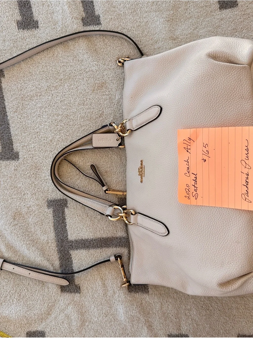 Cream Coach Ally Satchel